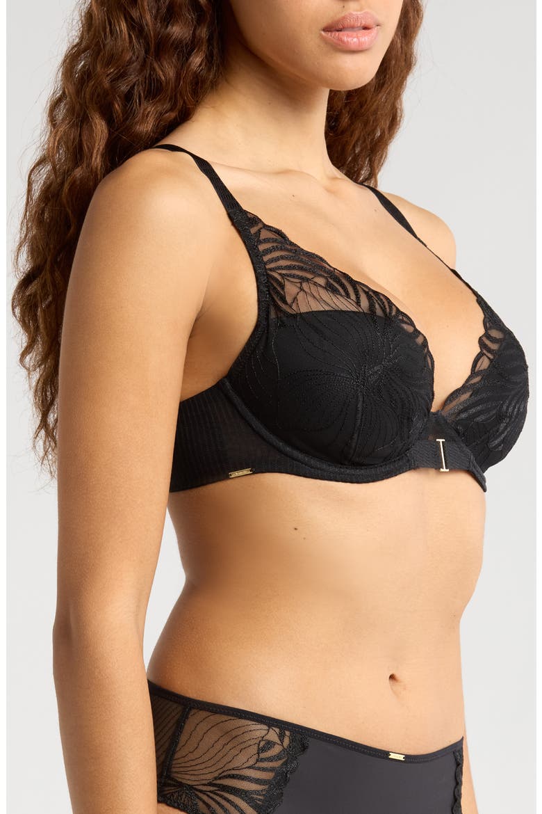 Legend Underwire Plunge T-Shirt Bra, Alternate, color, BLACK