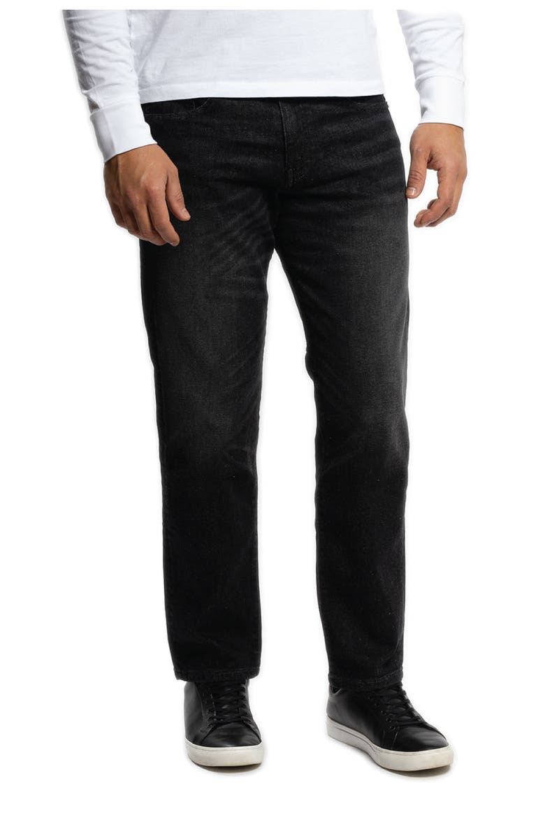 Peter Manning Johnny Stretch Jeans Standard Fit, Main, color, Black