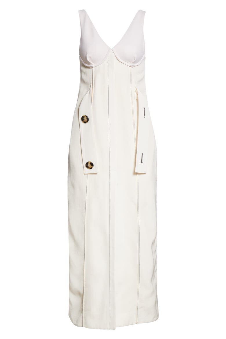 V-Neck Sleeveless Sheath Dress, Alternate, color, ECRU