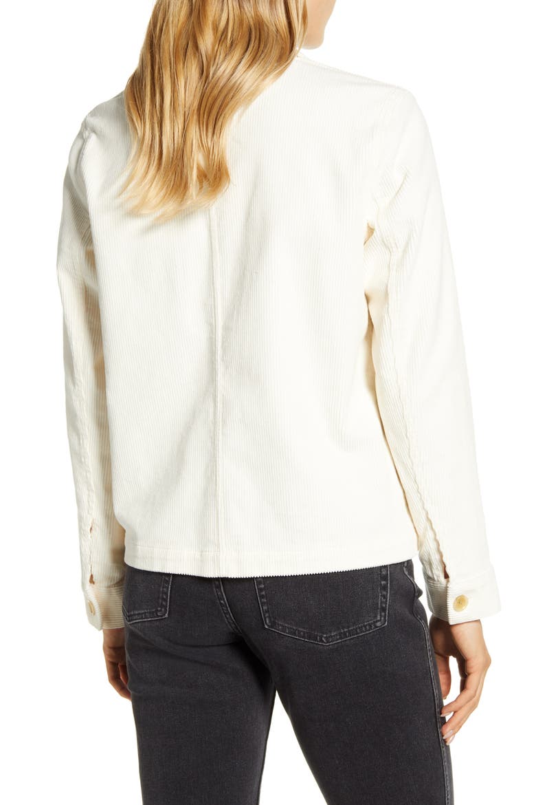 Corduroy Chore Jacket, Alternate, color, BONE
