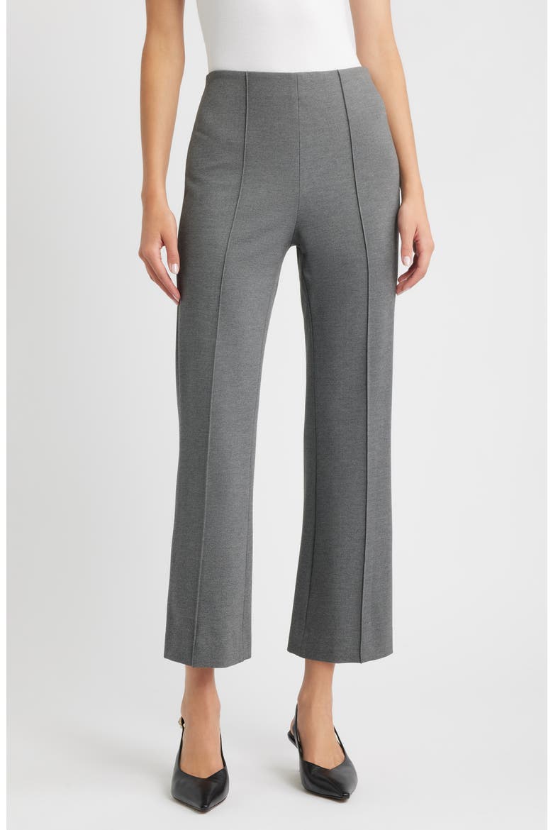 Irina Ponte Kick Flare Pants, Main, color, CHARC