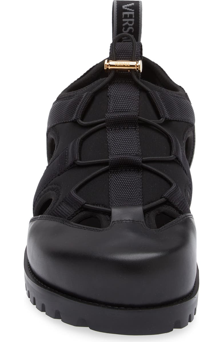 Versace Medusa Track Sandal, Alternate, color,