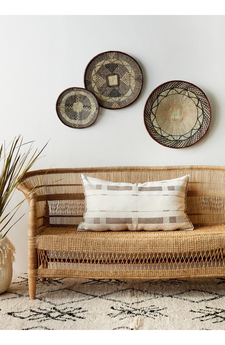 kanju Interiors Fulcrum Oversized Cotton Lumbar Pillow - Cover Only, Alternate, color, Patina