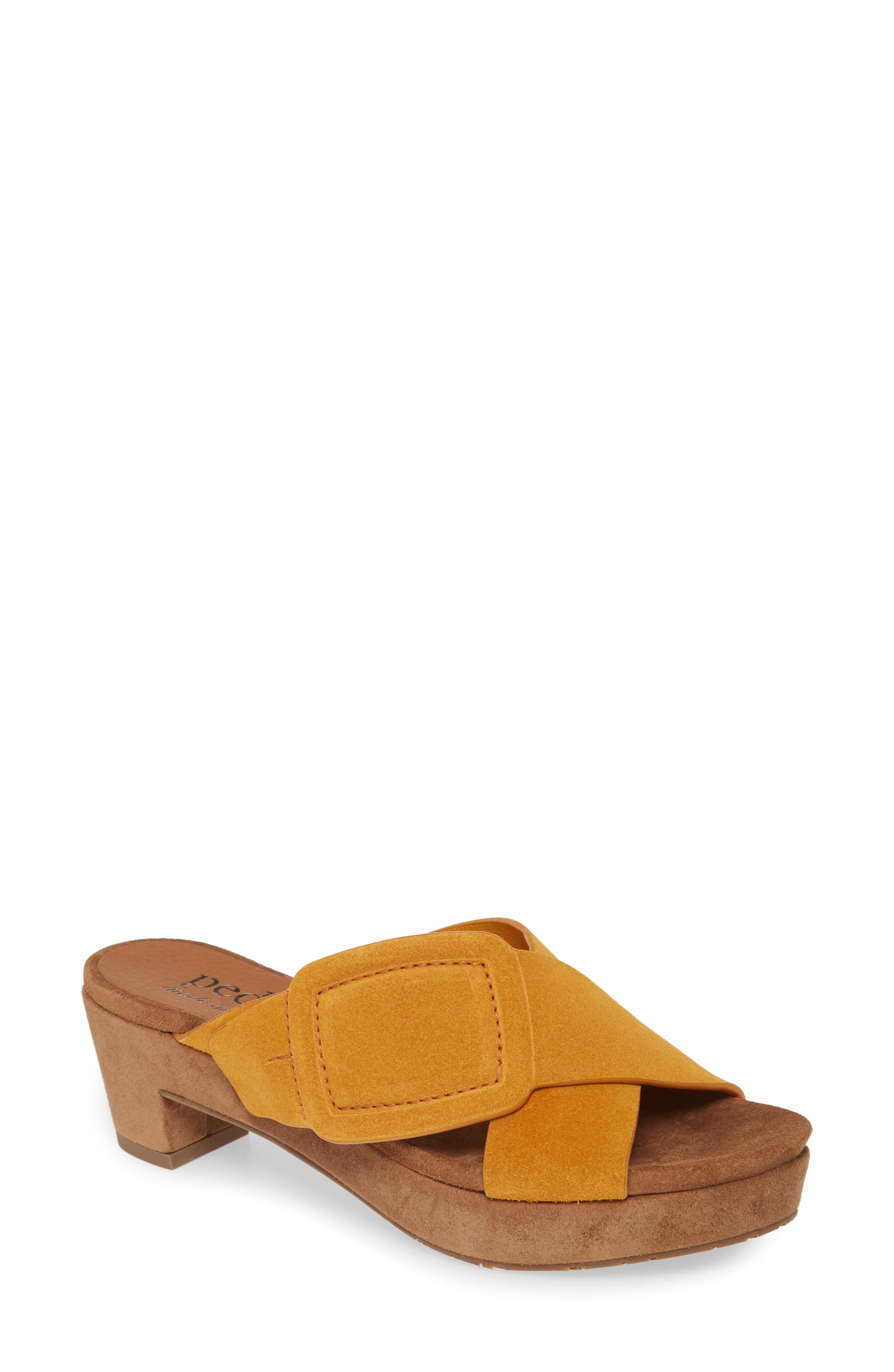 Nanette Platform Sandal, Main, color, TURMERIC