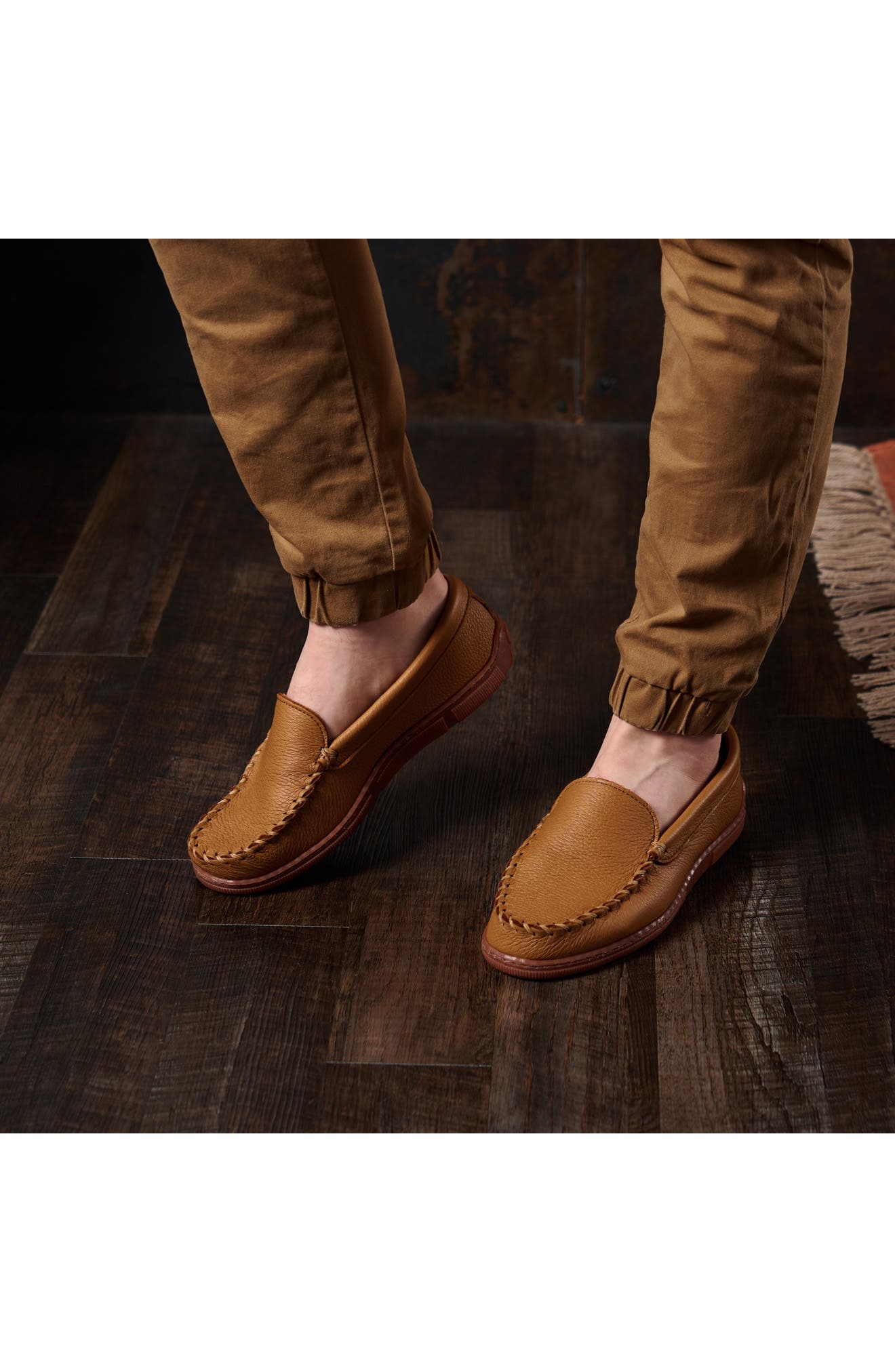 Moosehide Venetian Loafer, Alternate, color, NATURAL