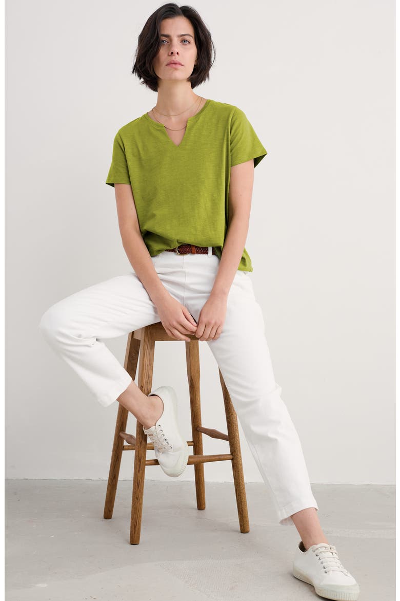Kellow Organic Cotton T-Shirt, Alternate, color, DARK CITRON