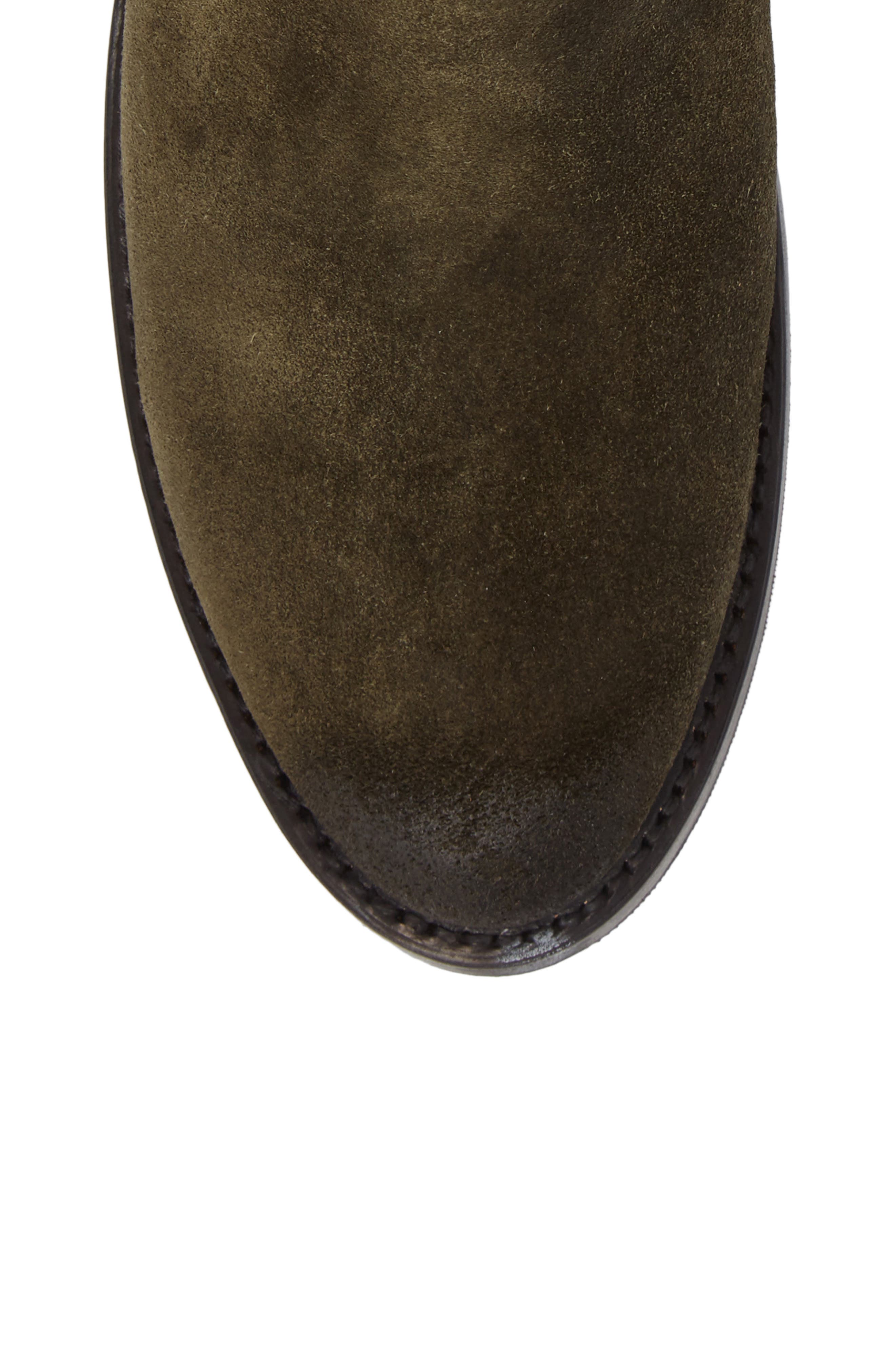 Demi Zip Bootie, Alternate, color, FOREST SUEDE