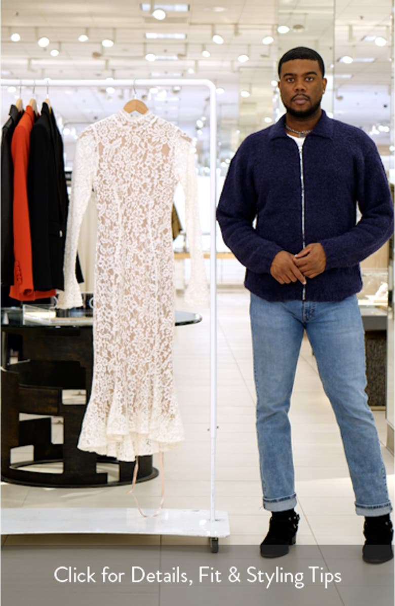 Sophia Long Sleeve Lace Midi Dress, sales video thumbnail