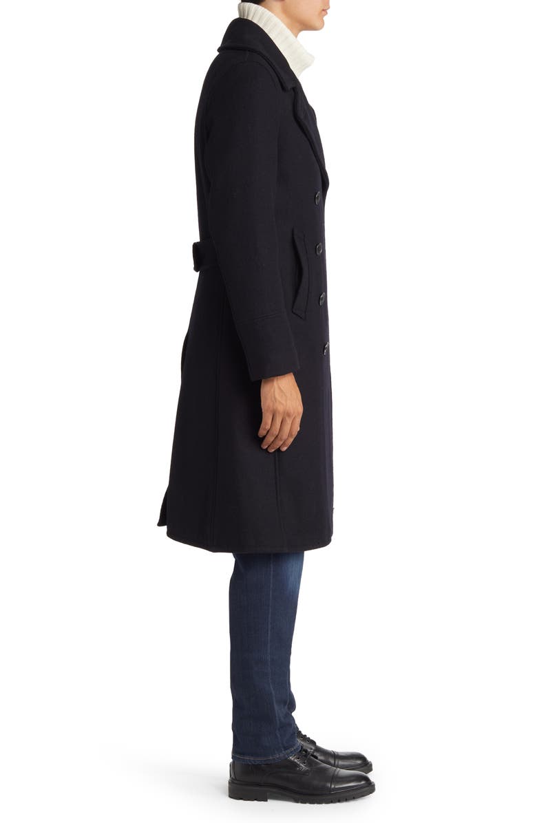 Schott NYC Wool Blend Officer's Coat, Alternate, color,