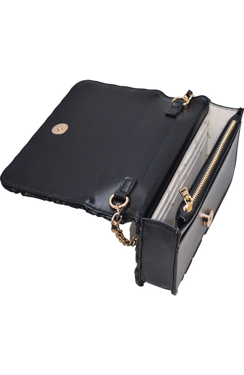 bebe Luca Crossbody Bag with Wallet, Alternate, color, Black