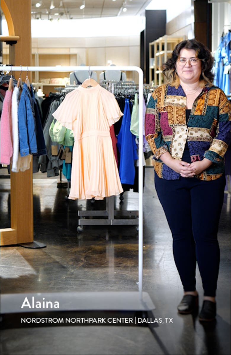 Kids' Verity Jr. Pleated Flutter Sleeve Dress, sales video thumbnail