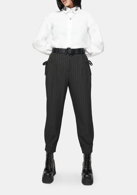 Sabrina Pinstripe Bow Detail Trouser
