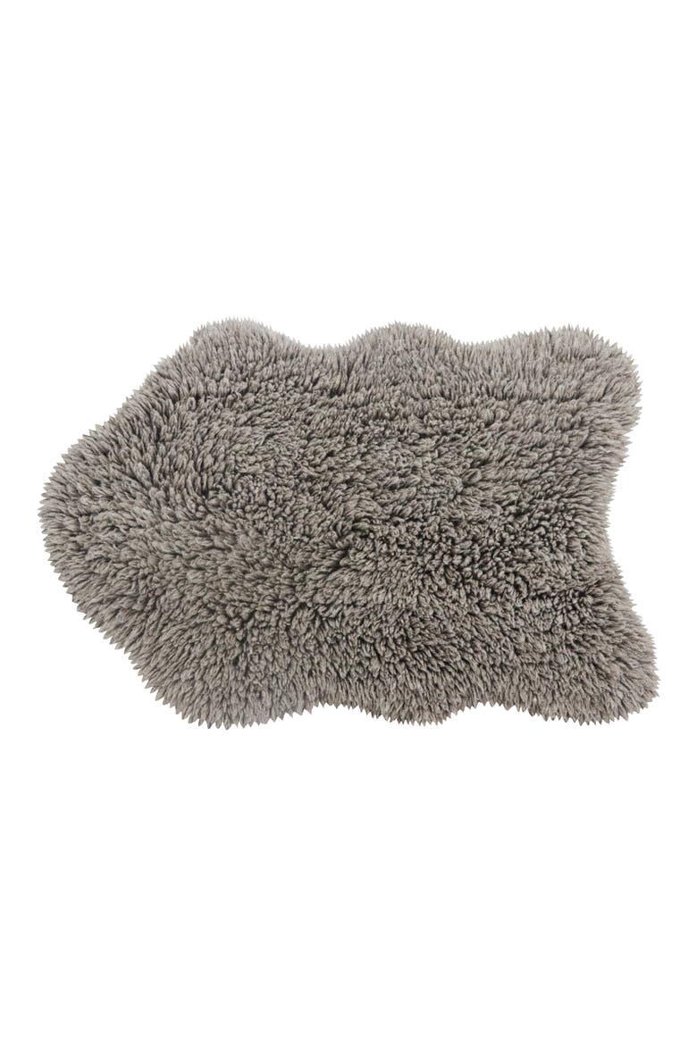 Woolly Woolable Washable Wool Rug, Main, color, GREY