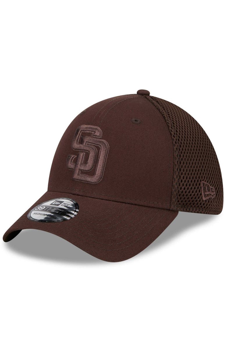 New Era Men's New Era Brown San Diego Padres Tonal Team Neo 39THIRTY Flex Hat, Main, color, 