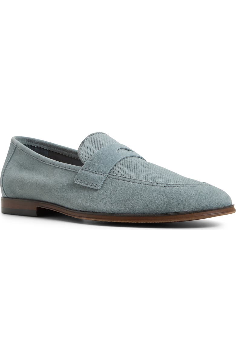 ALDO Garret Penny Loafer, Main, color, Light Blue