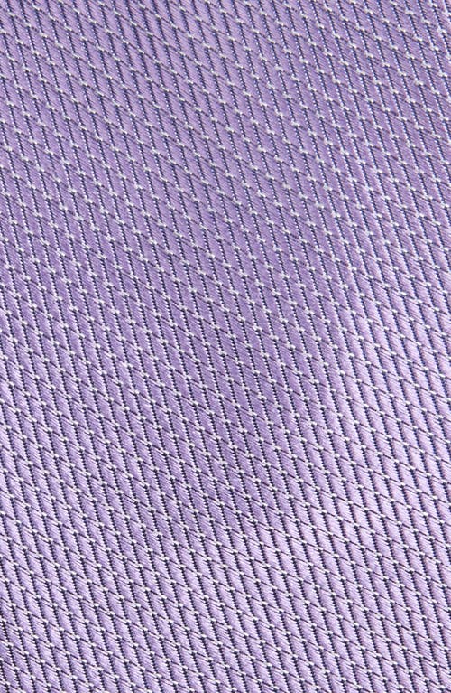 Nordstrom Haskin Textured Solid Silk Tie In Purple