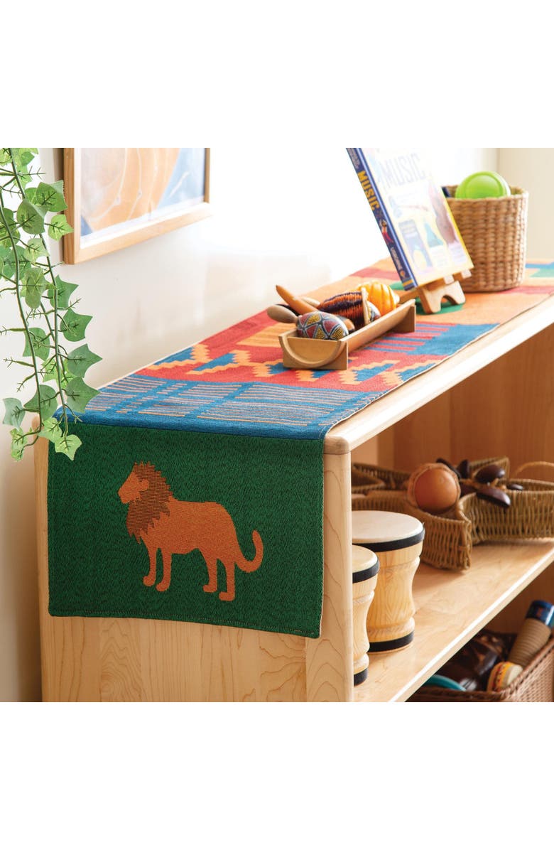 Kaplan Early Learning Company African Decorative Runner, Alternate, color, Multicolored