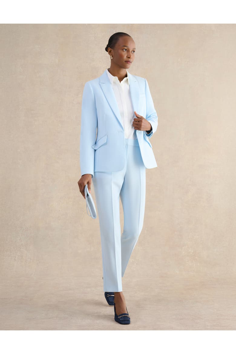 Keighley Single-Button Tailored Blazer, Alternate, color, Pale Blue