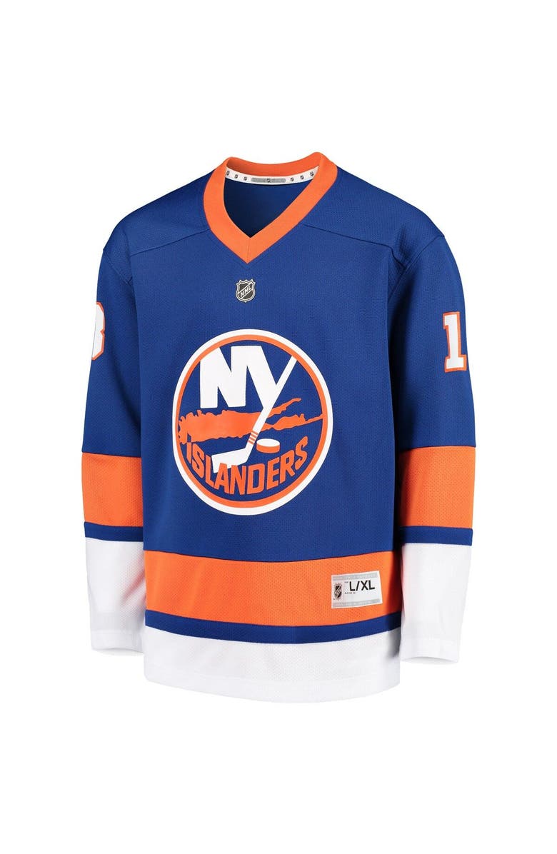 Outerstuff Youth Mathew Barzal Royal New York Islanders Home Player Replica Jersey, Alternate, color, 