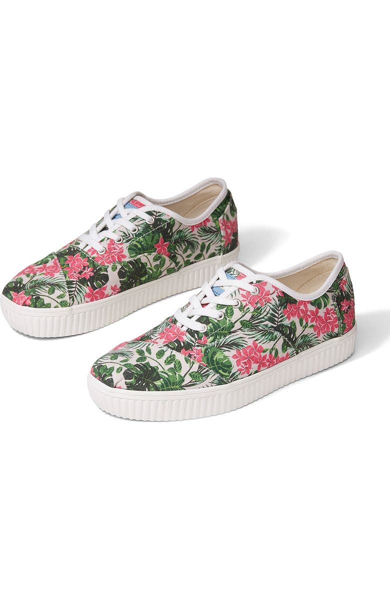 TOMS Cordones Indio Floral Sneaker, Alternate, color,