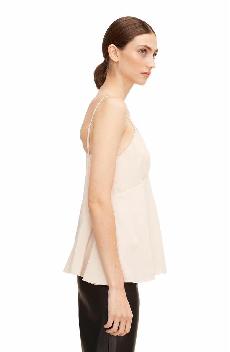 Rebecca Taylor Essential Silk Camisole, Alternate, color, Snow
