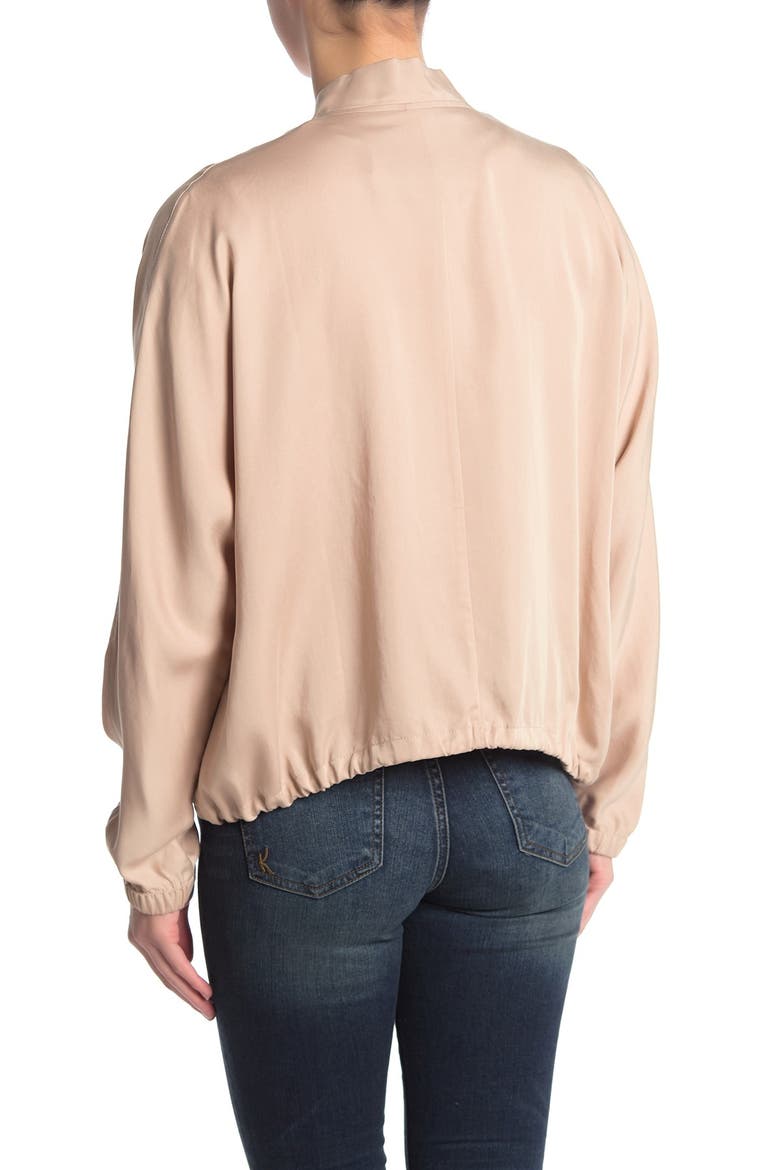Lyra Woven Bomber Jacket, Alternate, color, BLUSH PINK