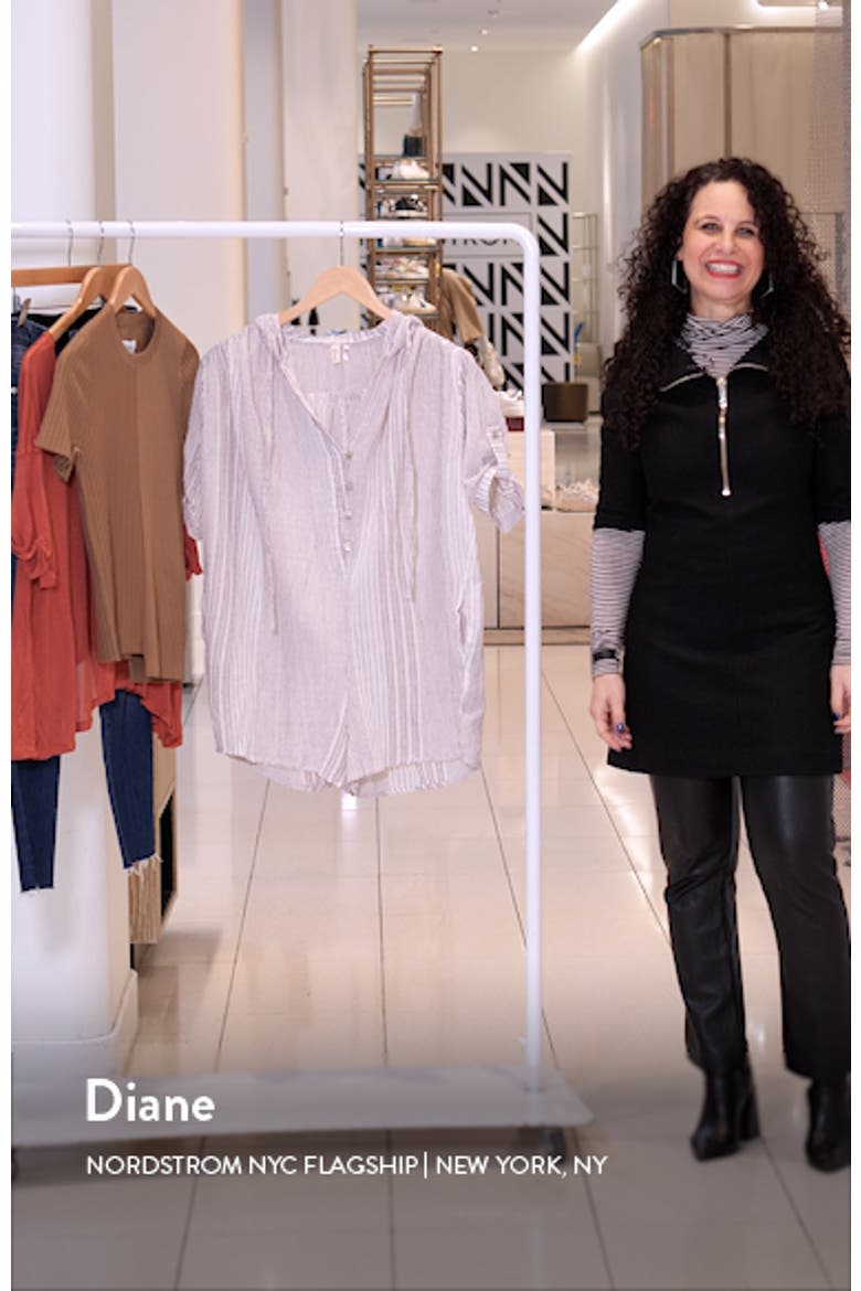 Peasant Hooded Cover-Up Romper video