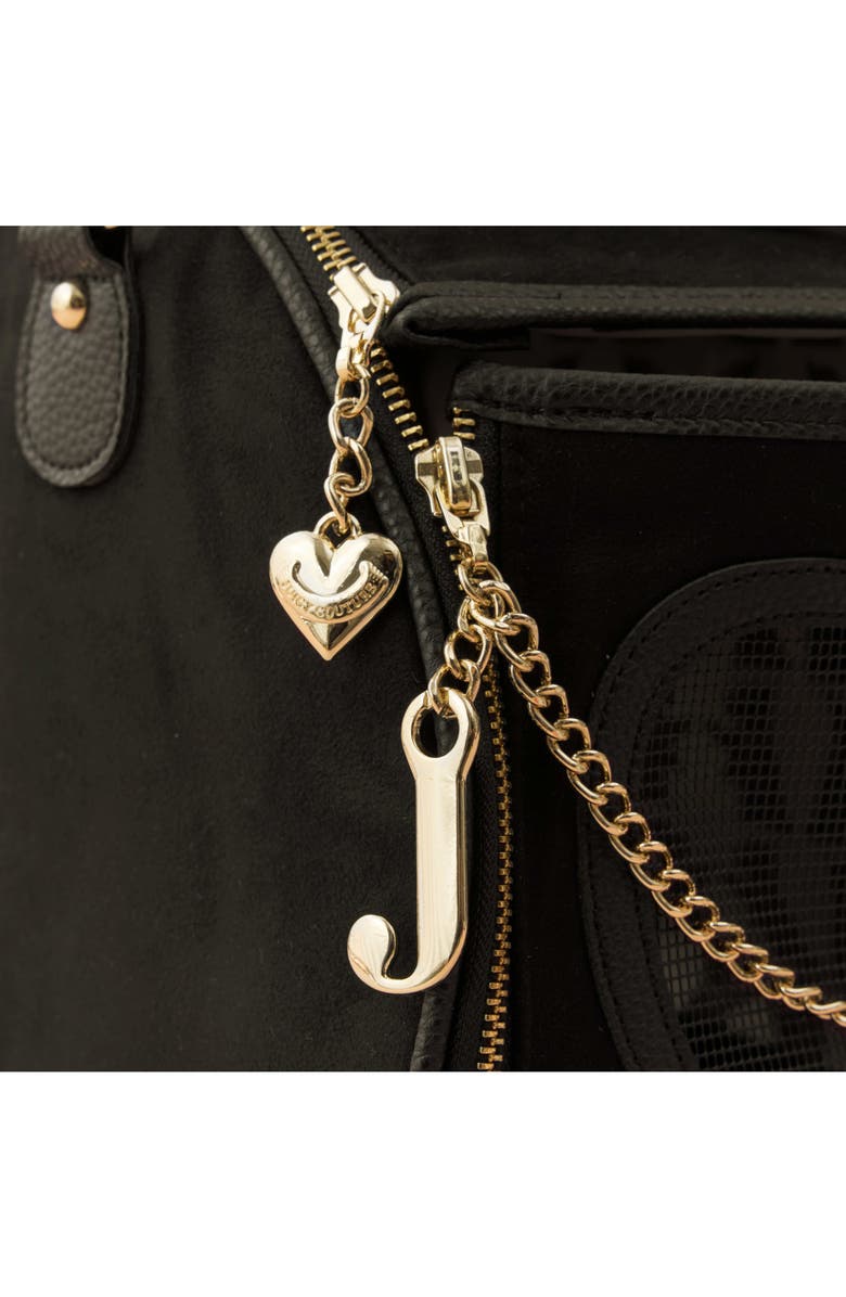Juicy Couture Give Me Treats Pet Carrier Duffle, Alternate, color, Black