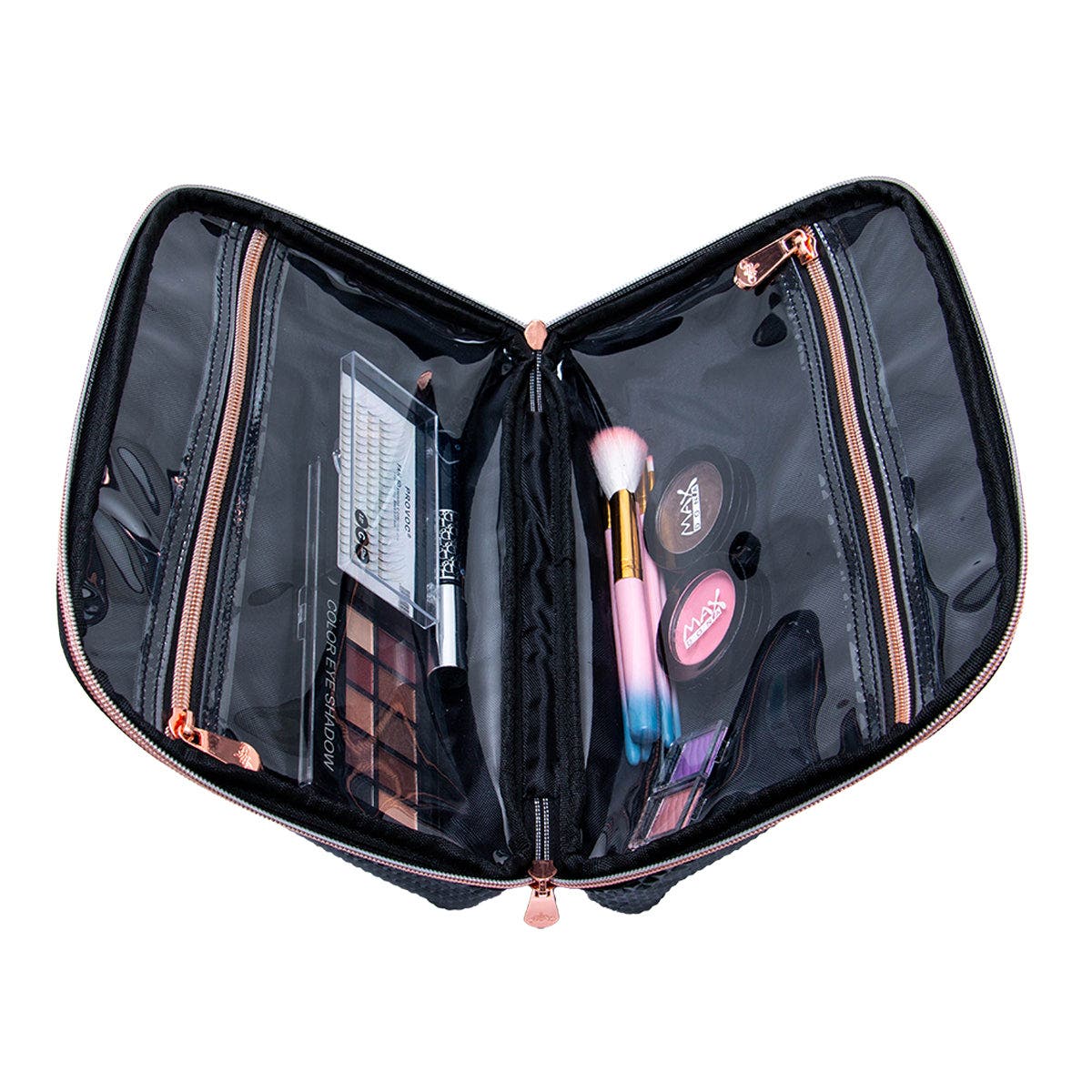 selected Black with rose gold accents