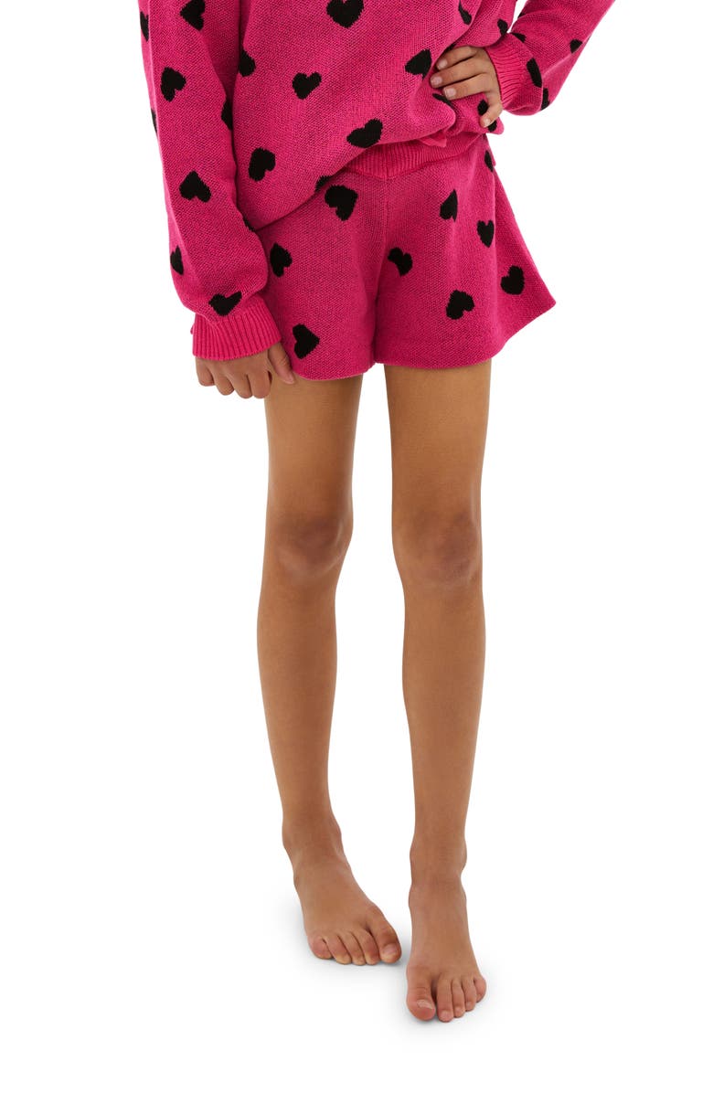 Beach Riot Kids' Little Balboa Heart Sweater Shorts, Main, color,