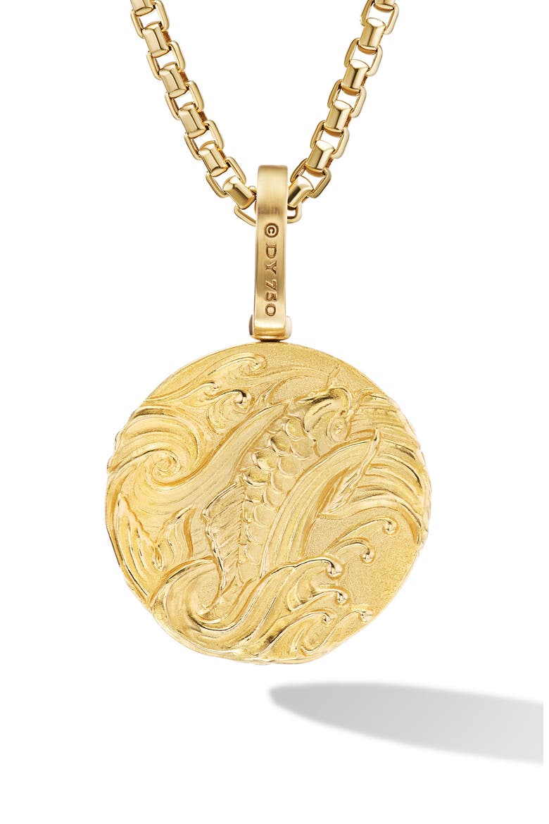 Dragon Amulet, Alternate, color, 18K YELLOW GOLD