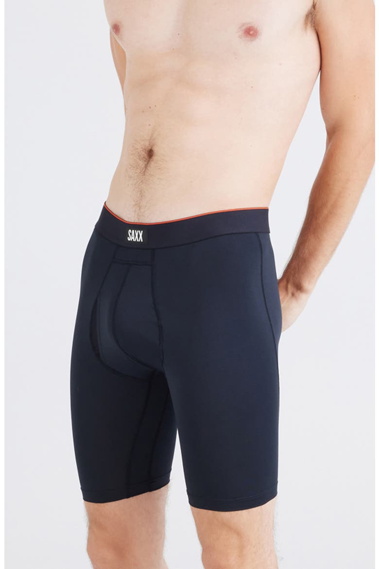 Multi-Sport Mesh Performance Long Boxer Briefs, Main, color, BLACK