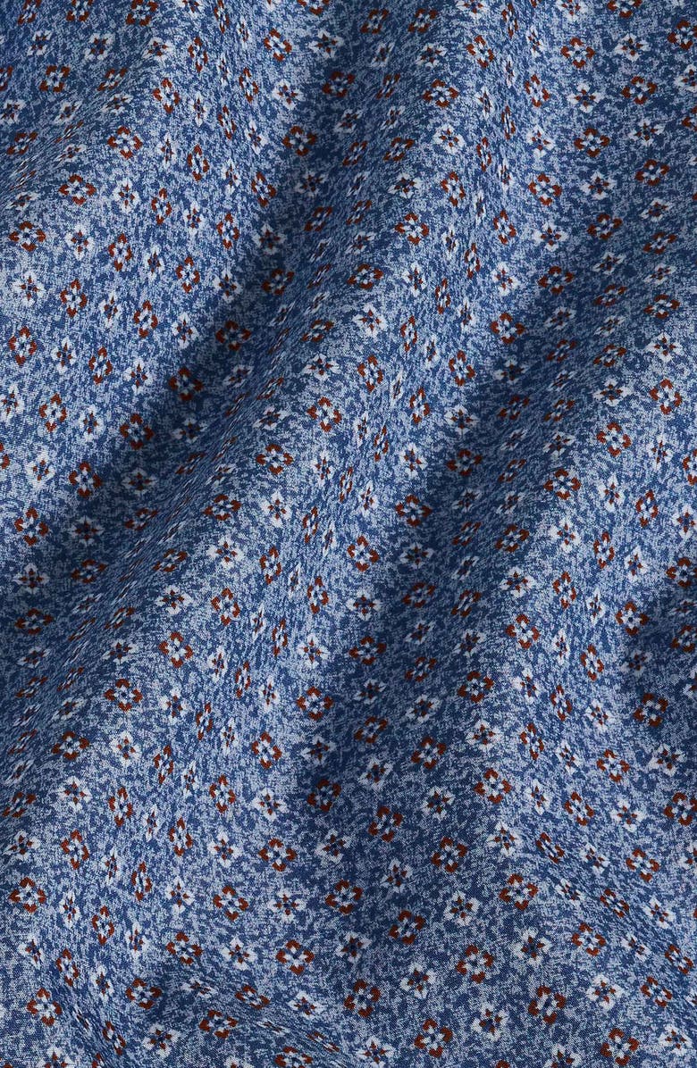 David Donahue Textured Neat Print Sport Shirt, Alternate, color,