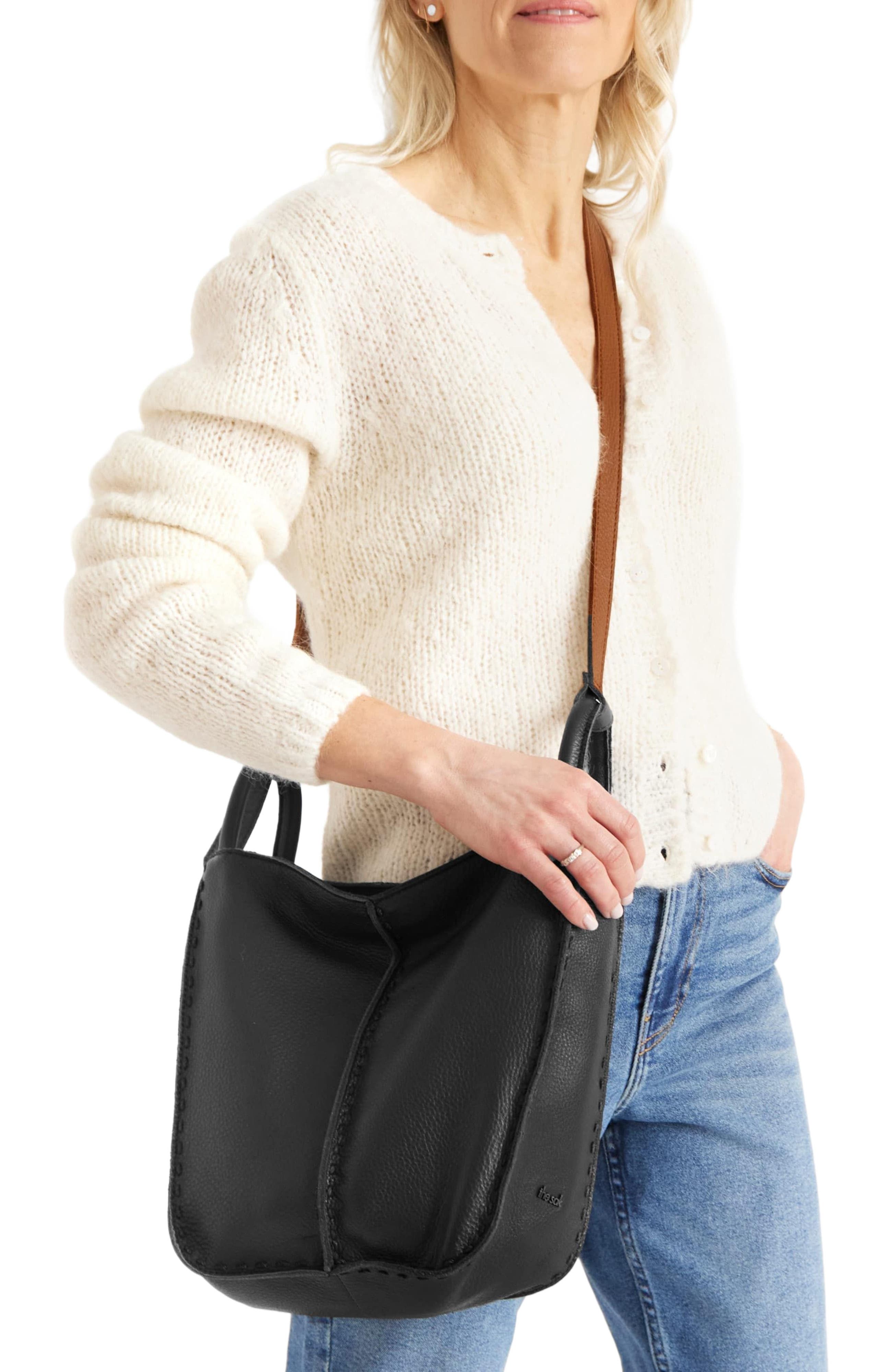 Los Feliz Crossbody Leather Bag, Alternate, color, Indigo