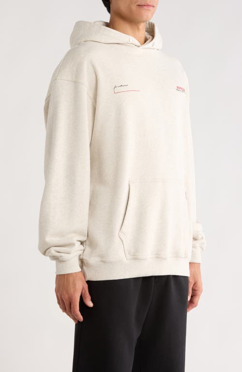 Represent Classic Hoodie With Front Kangaroo Pocket And Adjustable Drawstring In Neutral