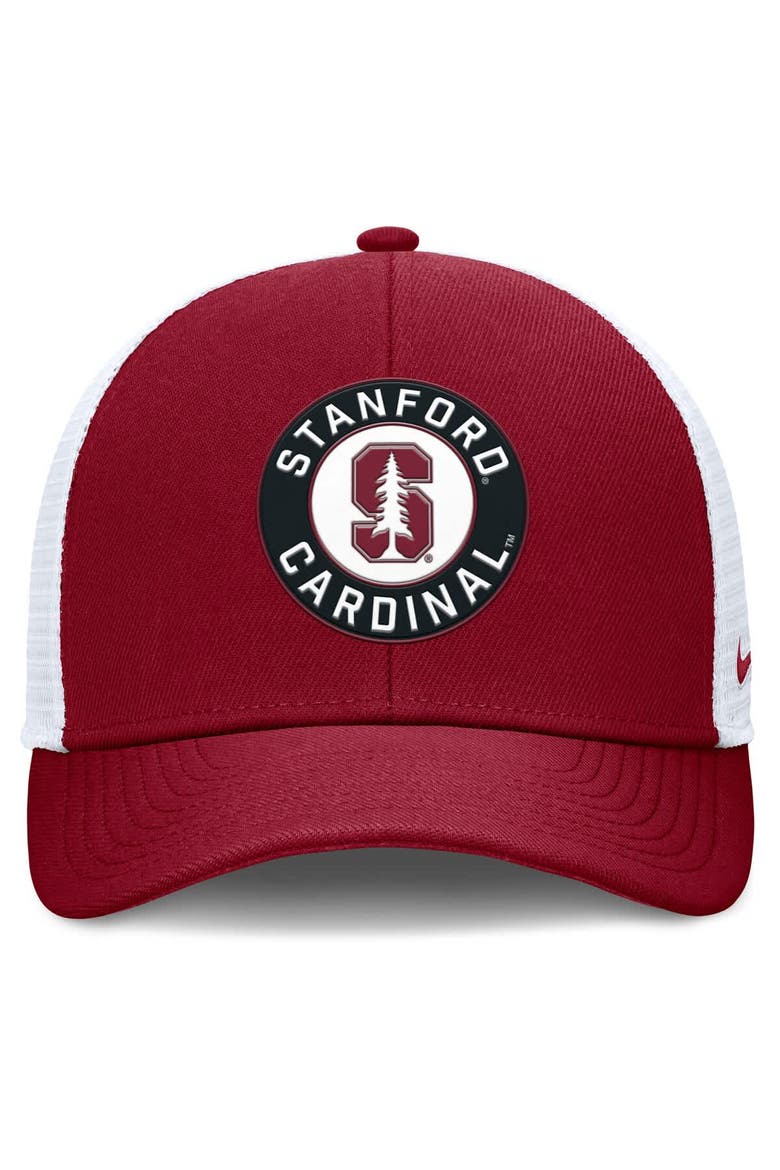 Men's Nike Cardinal/White Stanford Cardinal Rise Primetime Performance Trucker Adjustable Hat, Alternate, color, Cardinal