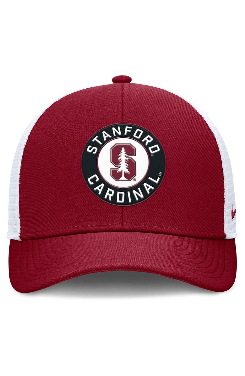 Nike Men's Nike Cardinal/White Stanford Cardinal Rise Primetime Performance Trucker Adjustable Hat, Alternate, color, Cardinal