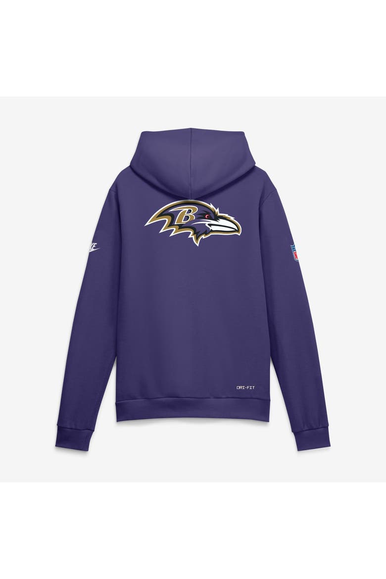 Men's Nike Purple Baltimore Ravens Standard Issue Replay Officials Alternate Dri-FIT Hoodie, Alternate, color, Purple