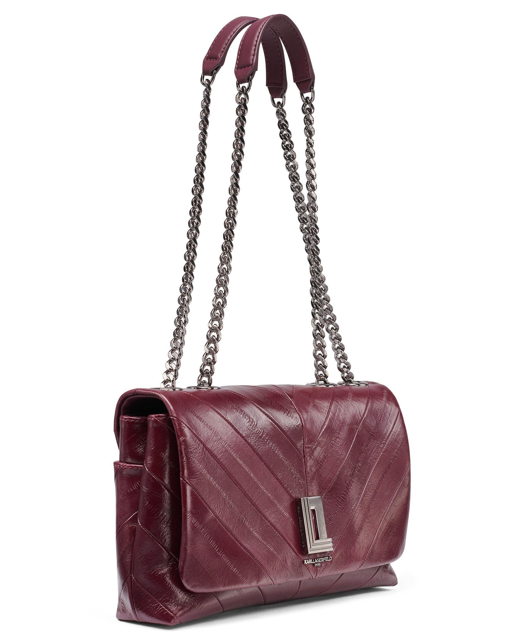 Lafayette Chevron Shoulder Bag, Alternate, color, Cherry Plum
