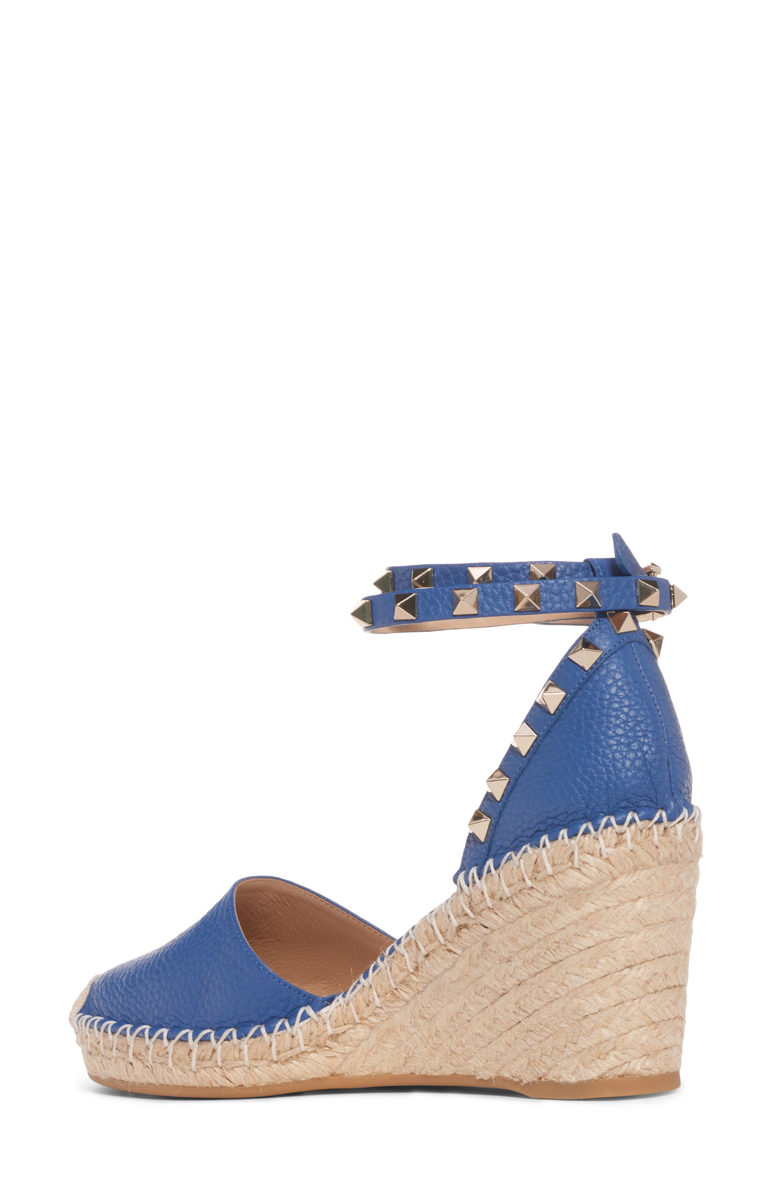 Valentino Garavani Rockstud Espadrille Wedge, Alternate, color, 