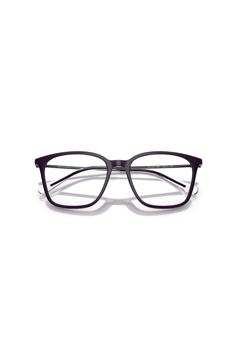 Armani Exchange 53mm Butterfly optical glasses, Alternate, color, Violet