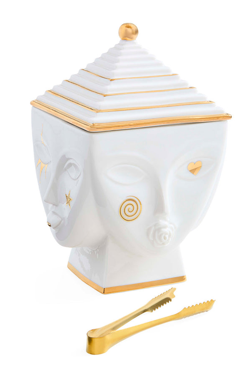 Jonathan Adler Masquerade Ice Bucket In Multi