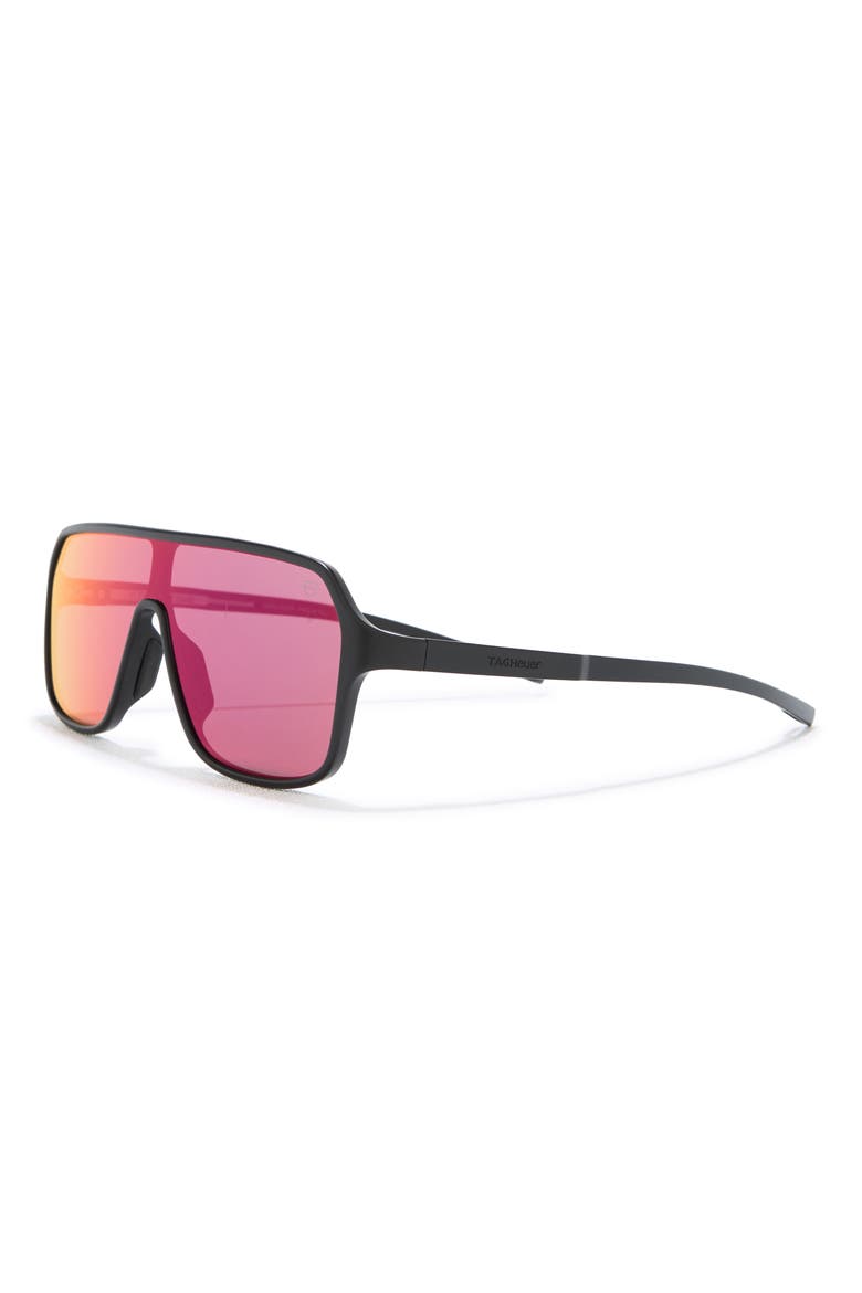 Bolide 136mm Oversize Mask Sunglasses, Alternate, color, MATTE BLACK / SMOKE MIRROR
