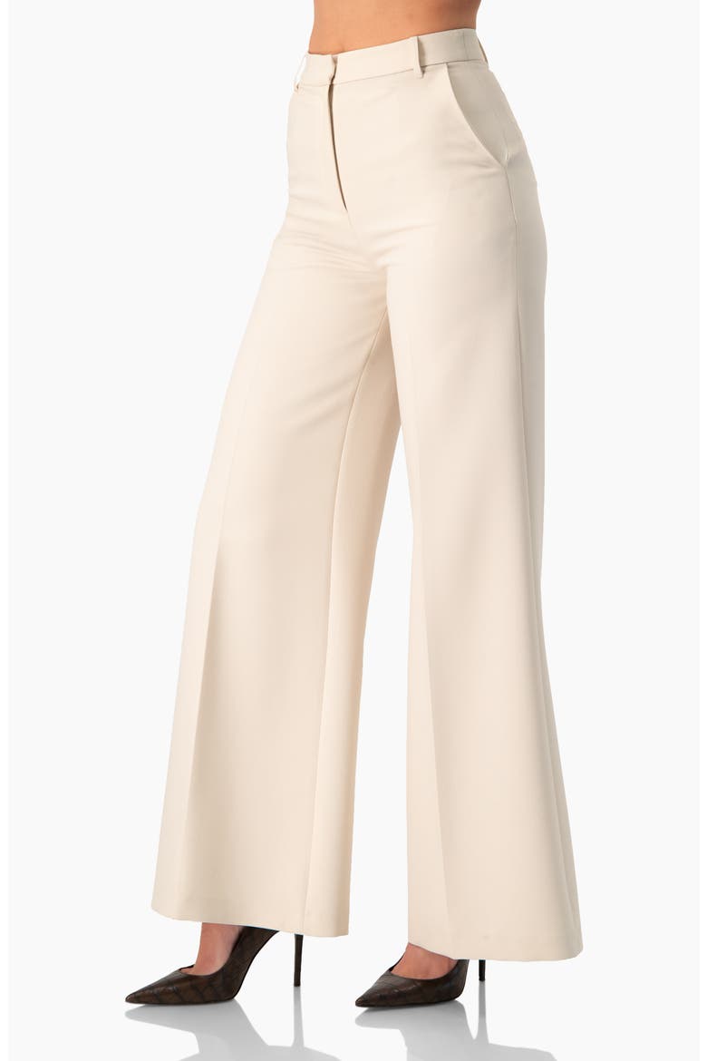 Wide-Leg Straight Pants, Alternate, color, Ivory
