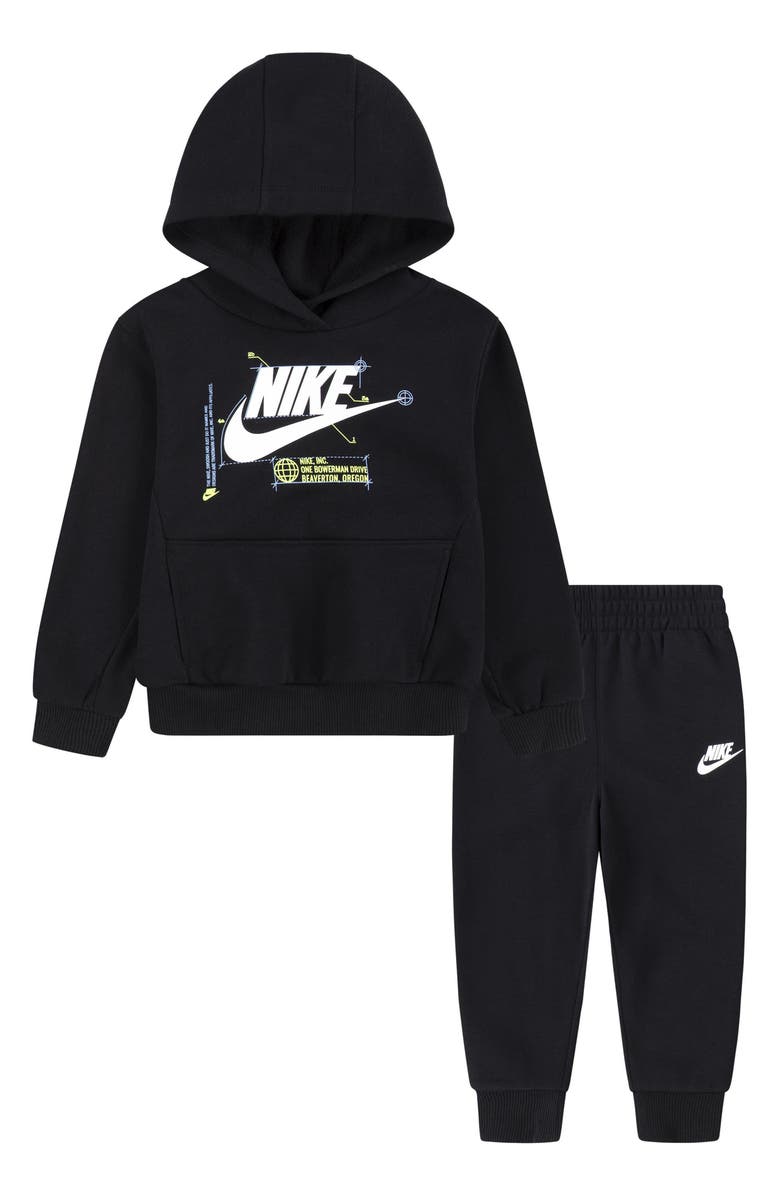 Nike Kids' Futura Wrap Hoodie & Pull-On Pants Set, Main, color,