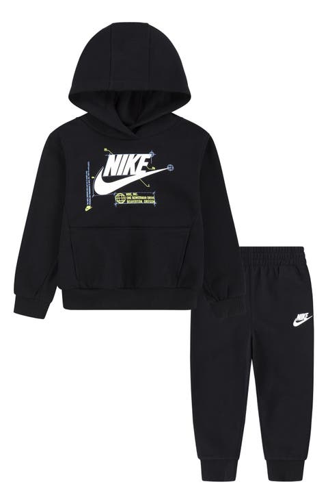 Kids' Futura Wrap Hoodie & Pull-On Pants Set