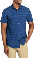 W.R.K Slim Fit Micro Geo Short Sleeve Performance Button-Up Shirt