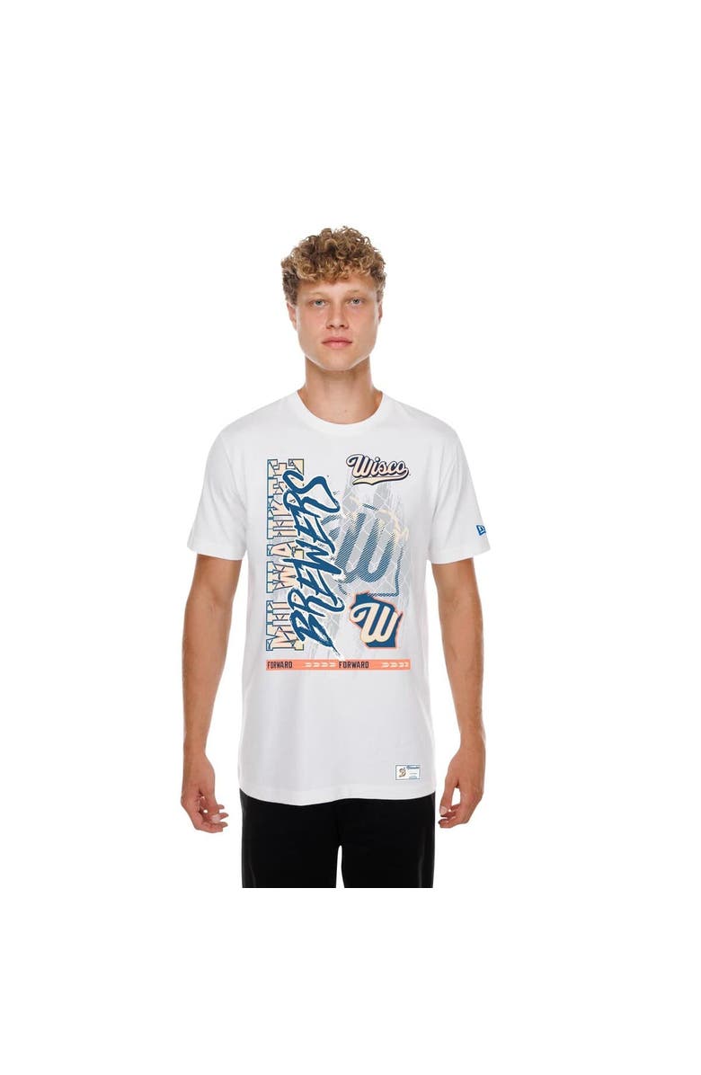 New Era Men's New Era White Milwaukee Brewers 2026 City Connect Photo Real T-Shirt, Main, color, White