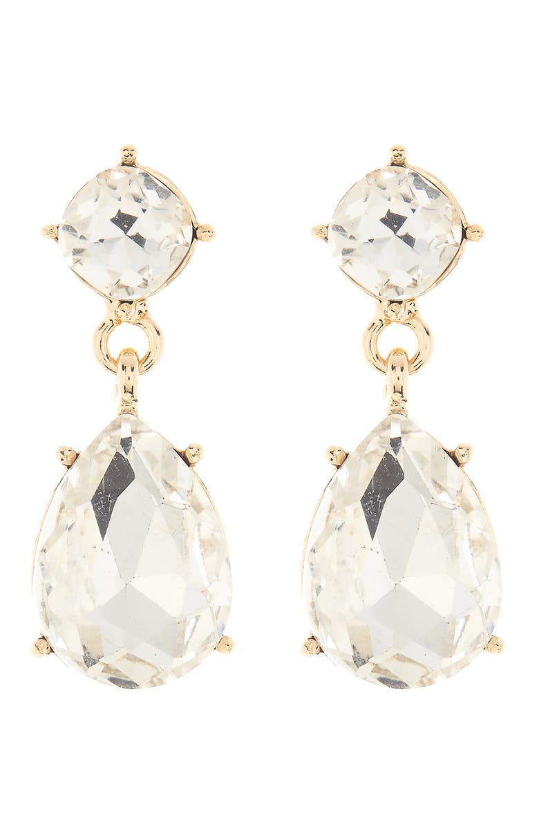 Cara Crystal Drop Earrings, Main, color, 