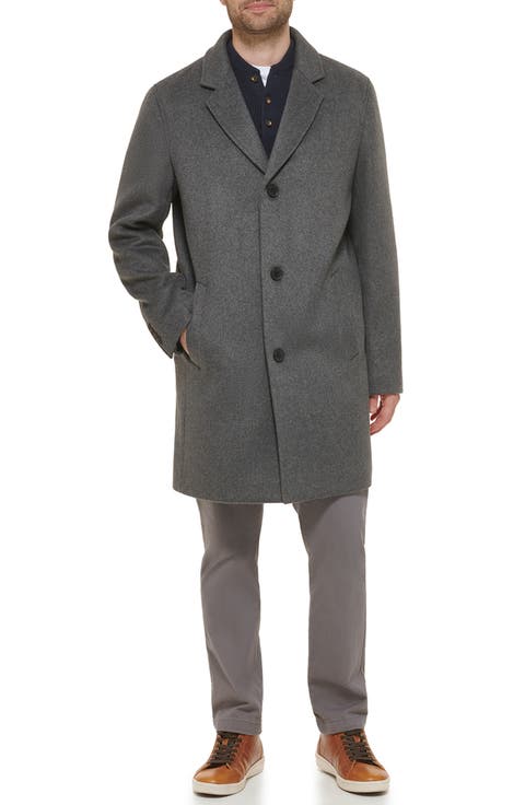Classic Wool Blend Plush Notched Collar Coat